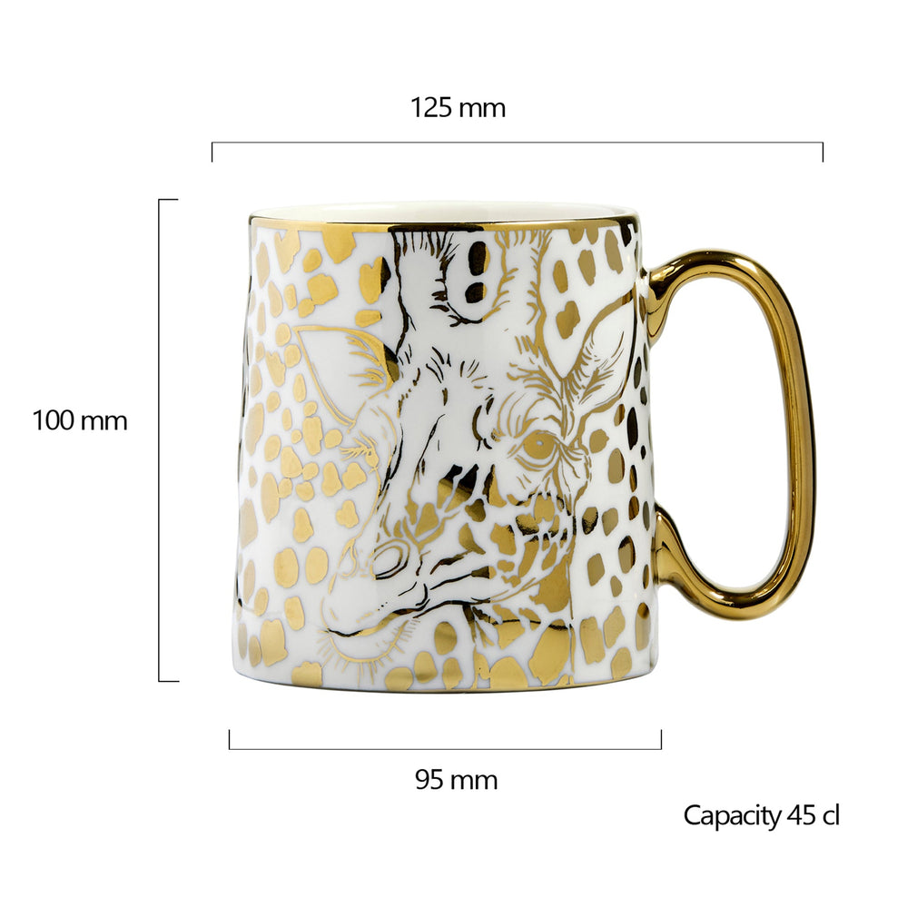 Animal Mug - Giraffe, Set of 2