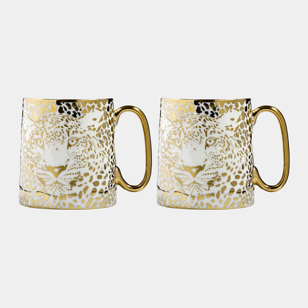 Animal - Leopard Mugs, Set of 2