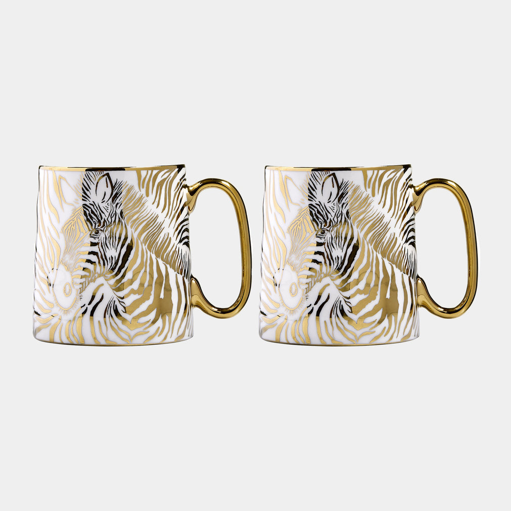 Animal - Zebra Mugs, Set of 2