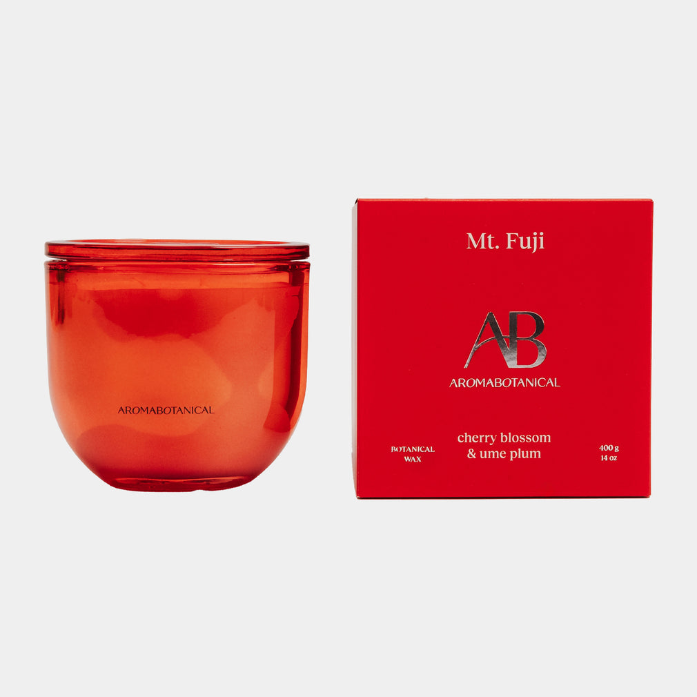 Aromabotanical Mt. Fuji - Cherry Blossom & Ume Plum Candle 400g
