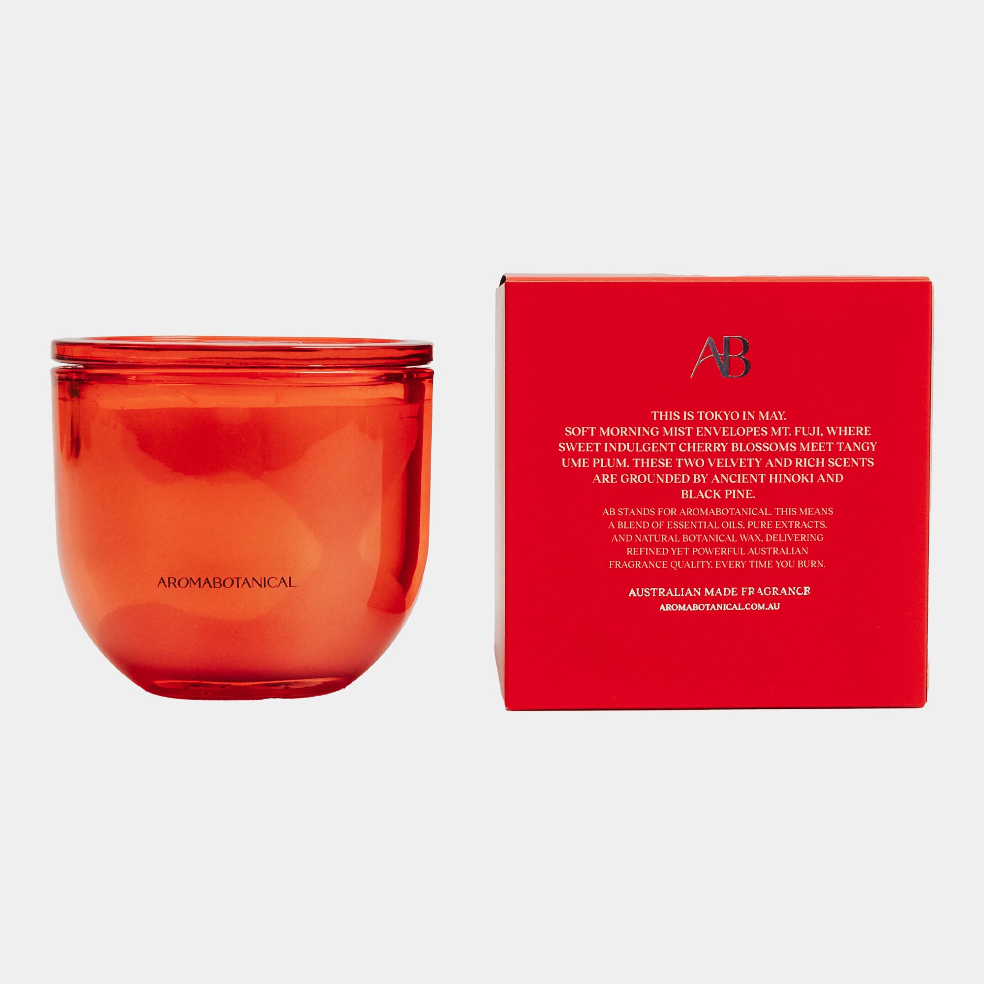 Aromabotanical Mt. Fuji - Cherry Blossom & Ume Plum Candle 400g