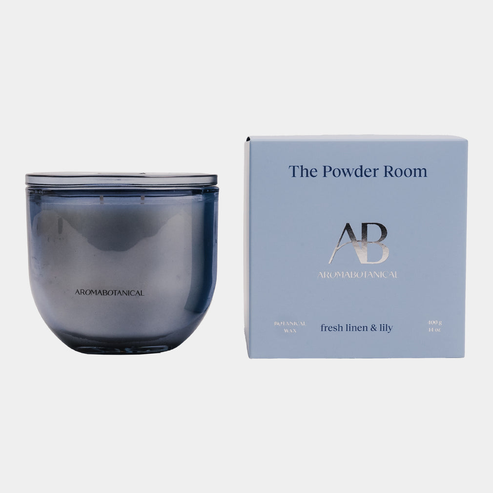 Aromabotanical Powder Room - Fresh Linen & Lily Candle 400g