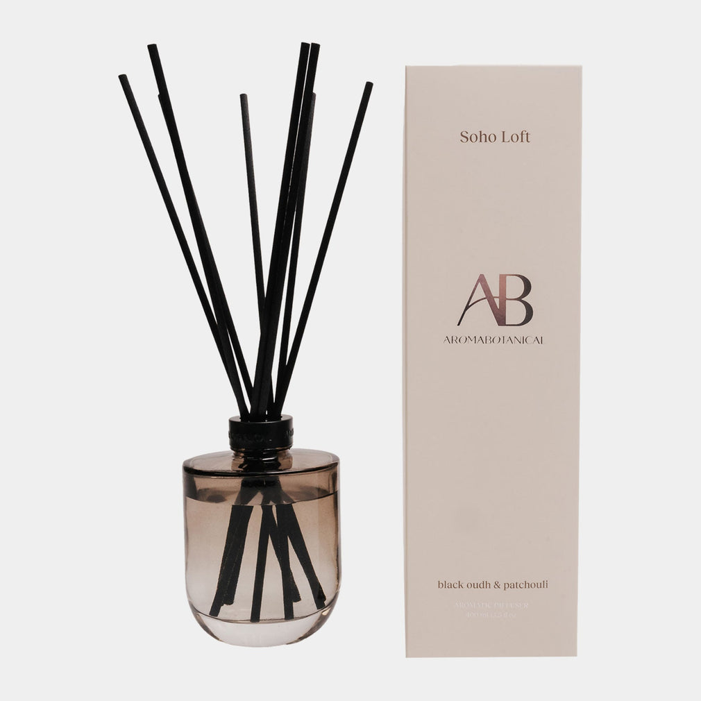 Aromabotanical Soho Loft - Black Oudh & Patchouli Reed Diffuser 400ml