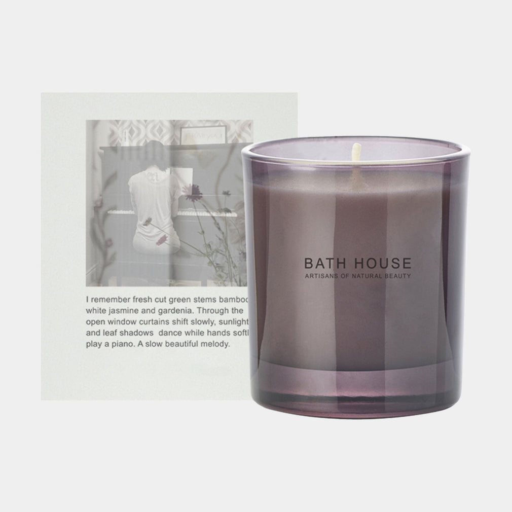 Bath House - Bamboo & Jasmine Scented Candle 200g