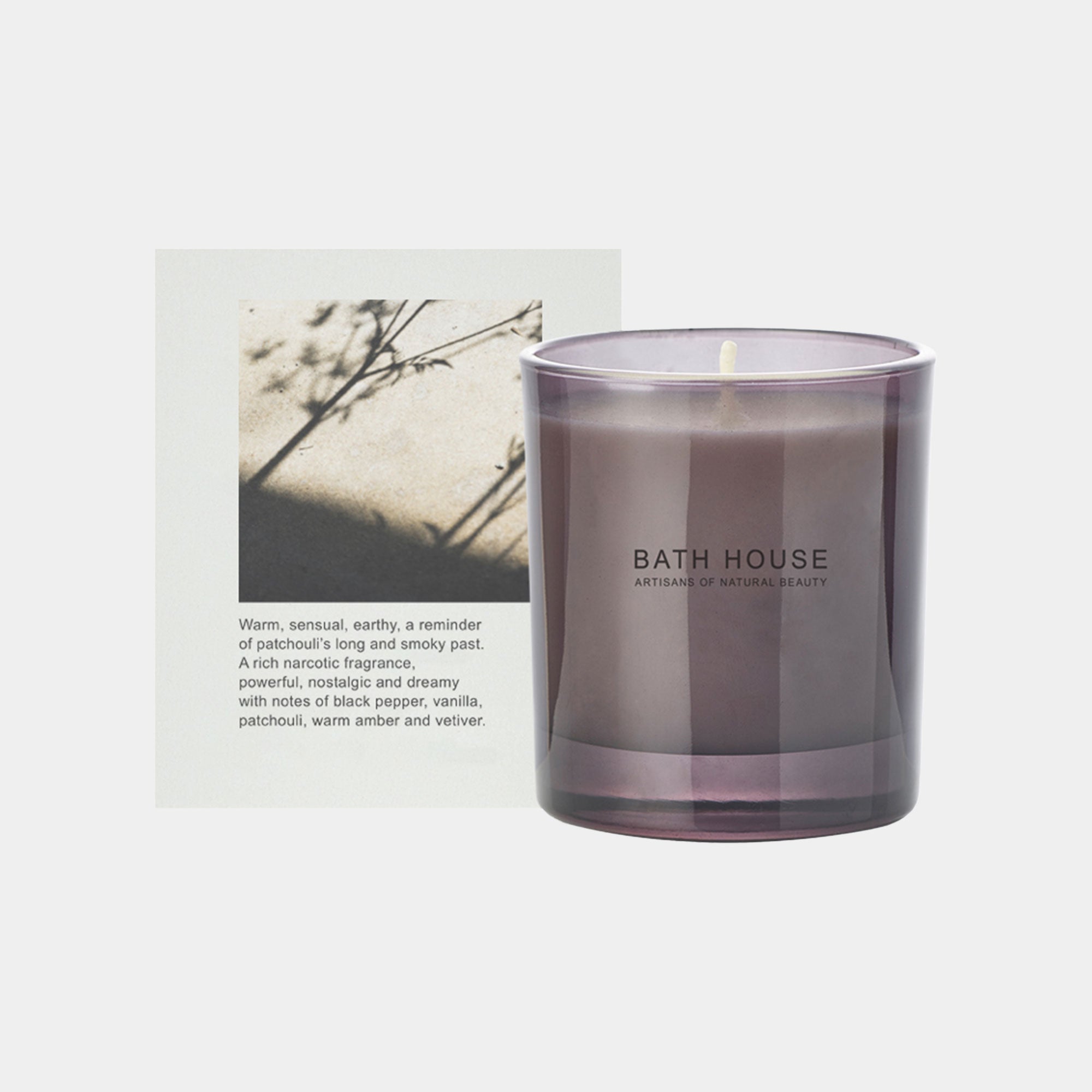 Bath House - Patchouli & Black Pepper Scented Candle 200g