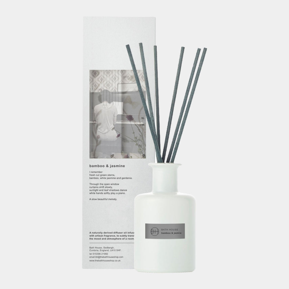 Bath House - Bamboo & Jasmine Reed Diffuser 200ml