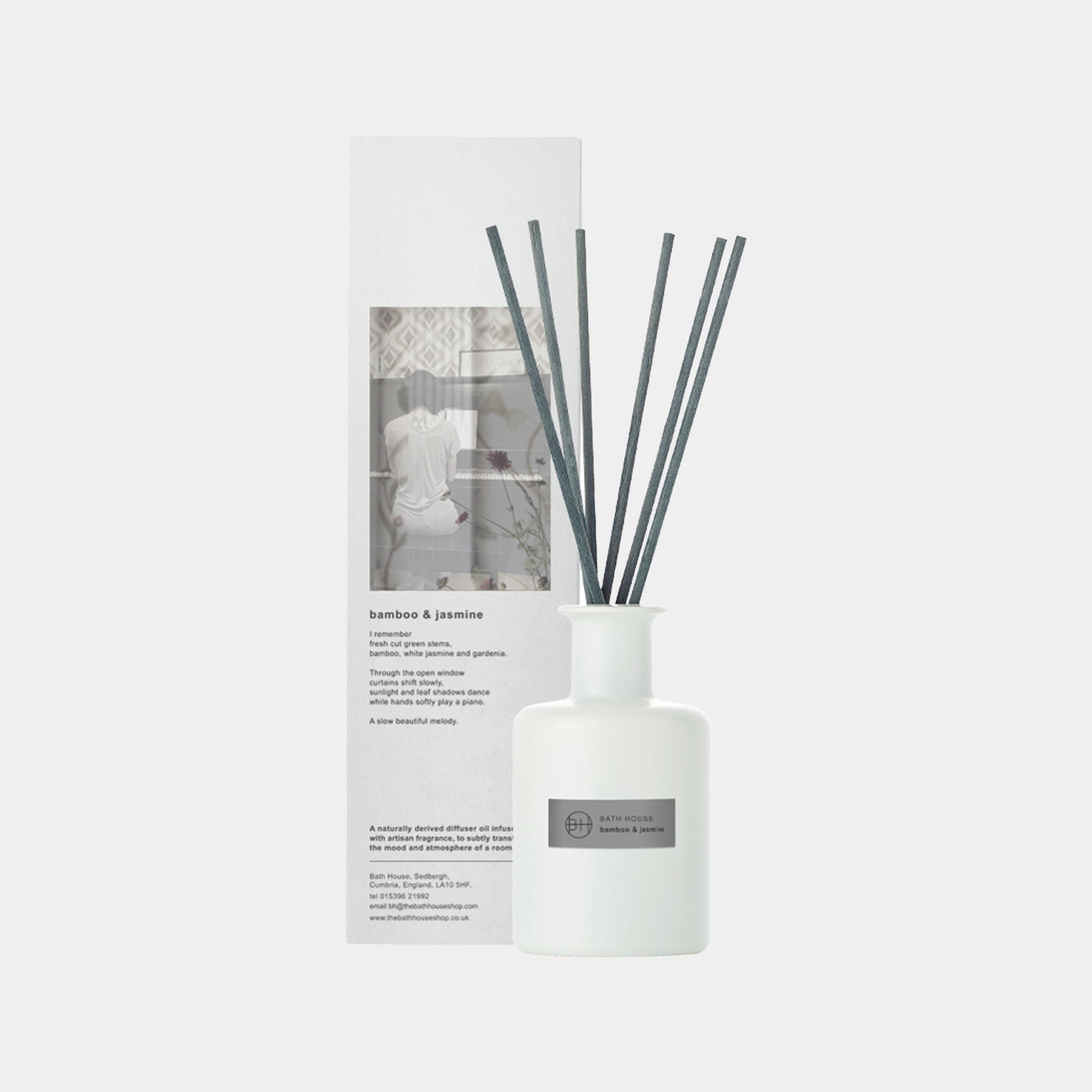 Bath House - Bamboo & Jasmine Reed Diffuser 200ml