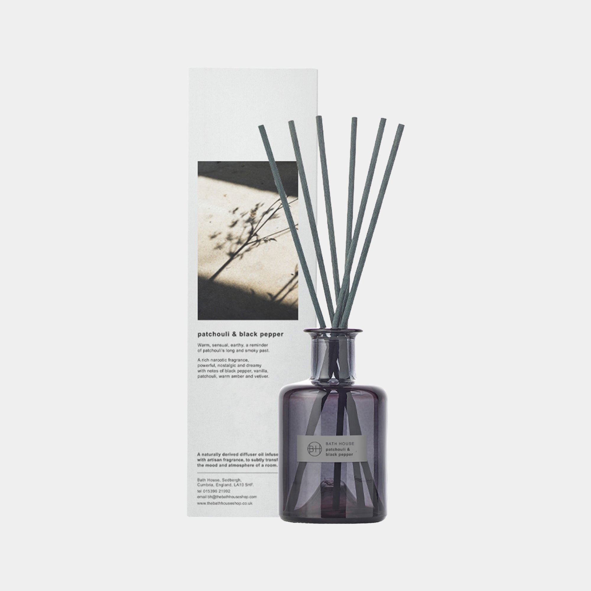 Bath House - Patchouli & Black Pepper Reed Diffuser 200ml