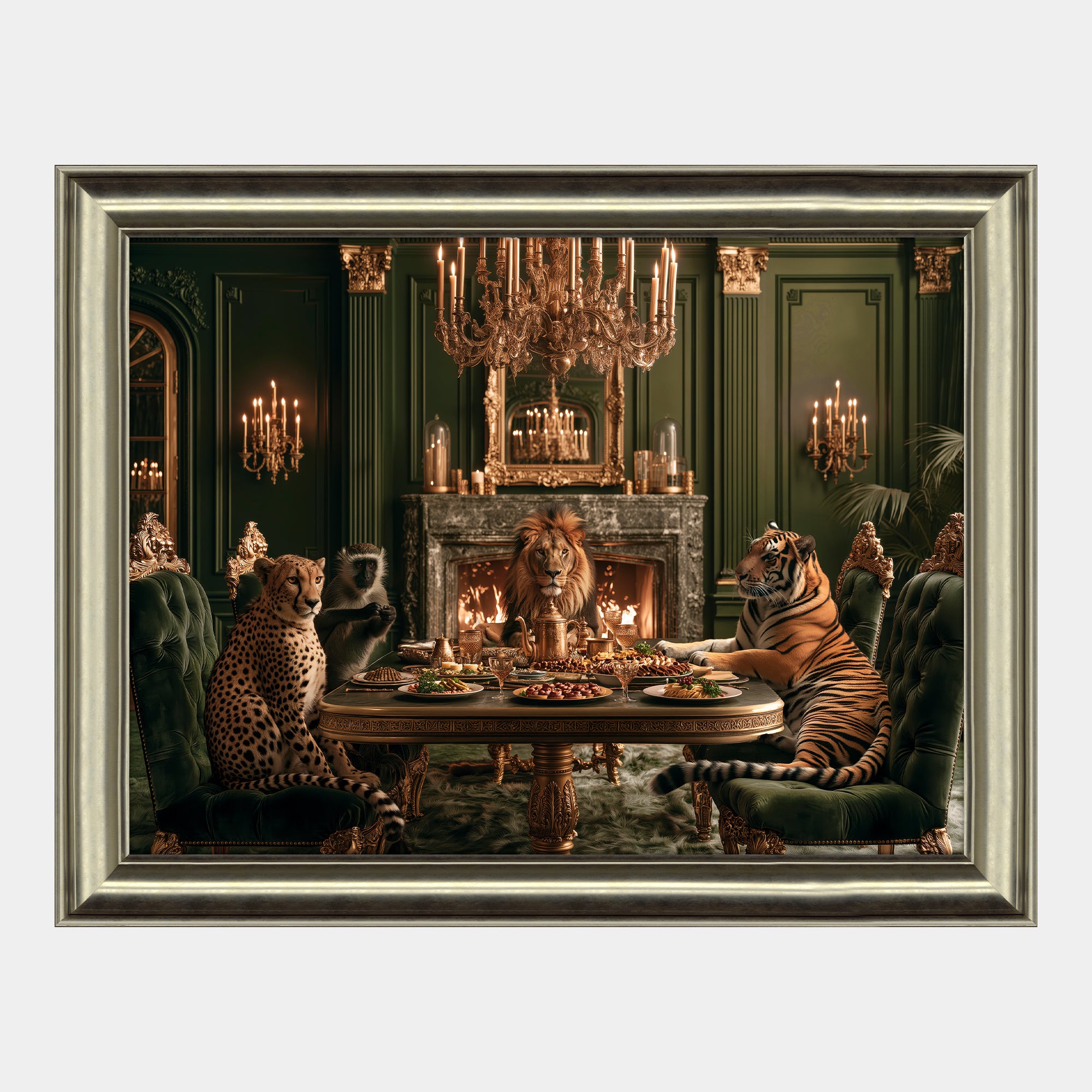 Noble Feast - Framed Wall Art Print