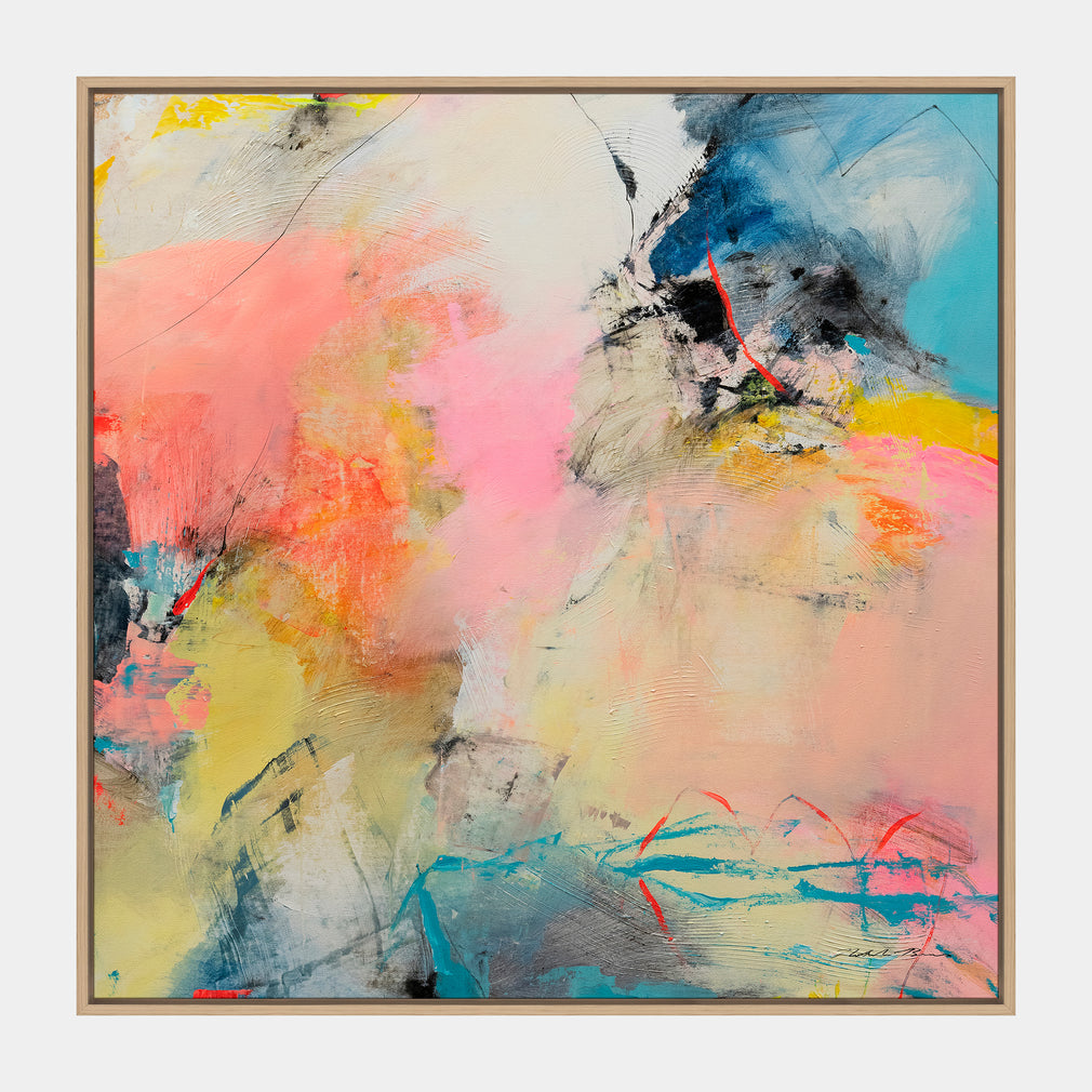 Candy Floss - Framed Canvas Wall Art