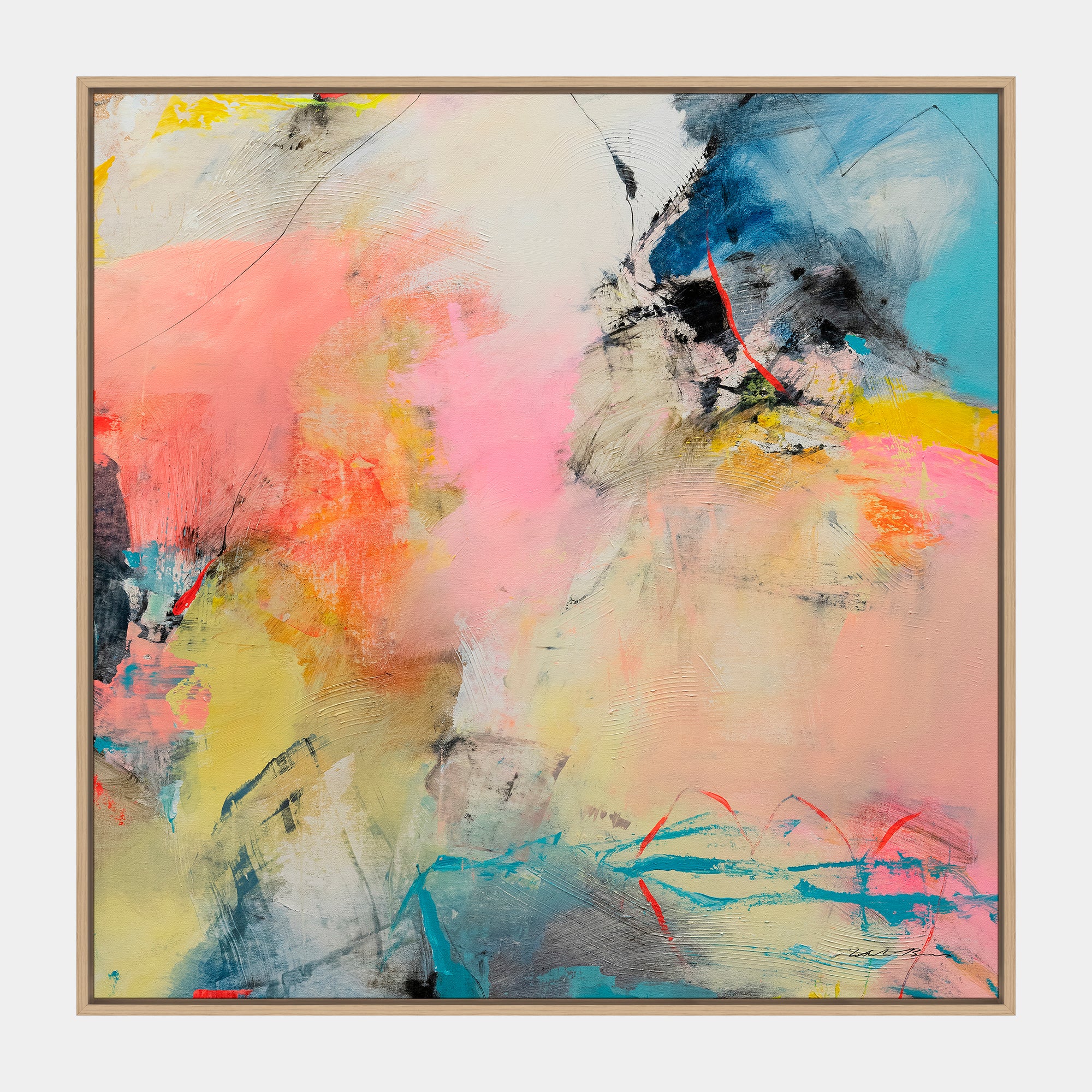 Candy Floss - Framed Canvas Wall Art