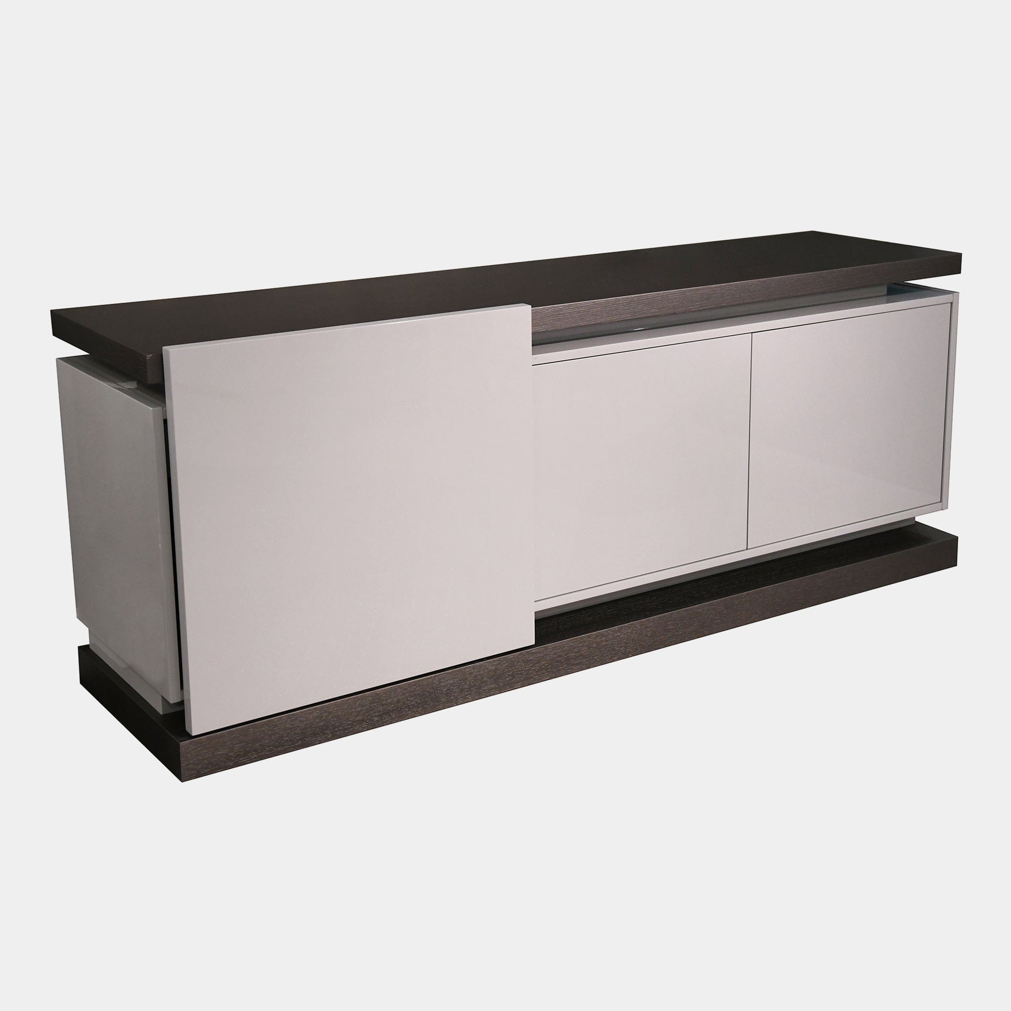 Guarda - Large Sideboard With Sliding Door, Oak Gloss | Lowest Price