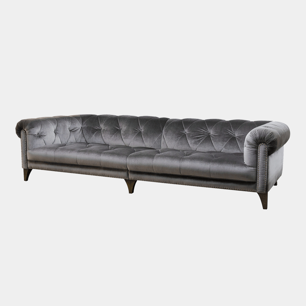 Shallow 4 Seat Sofa Split In Fabric Grade A