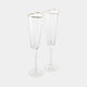 Amore - Heart Shaped Flute Glasses, Set of 2