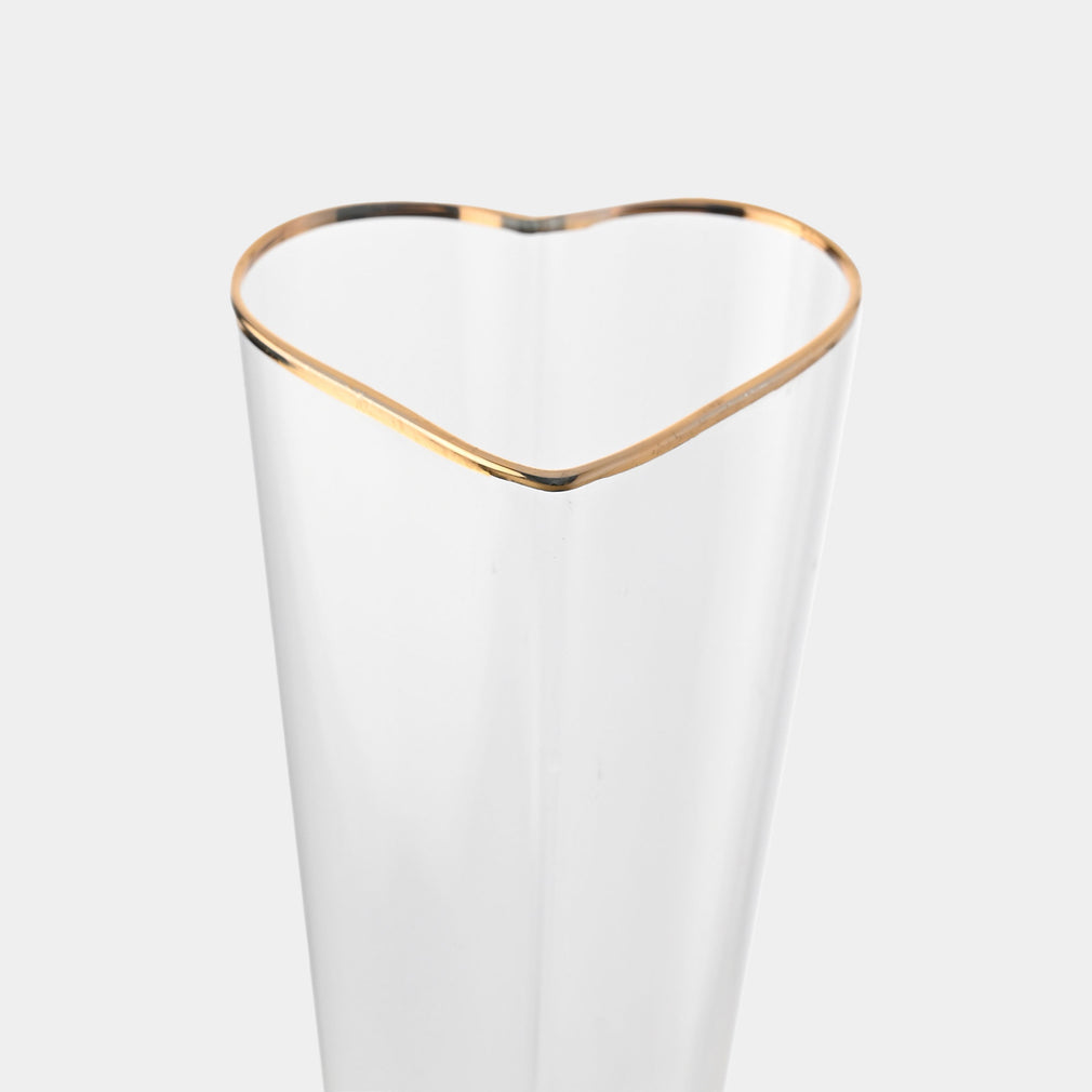 Amore - Heart Shaped Flute Glasses, Set of 2