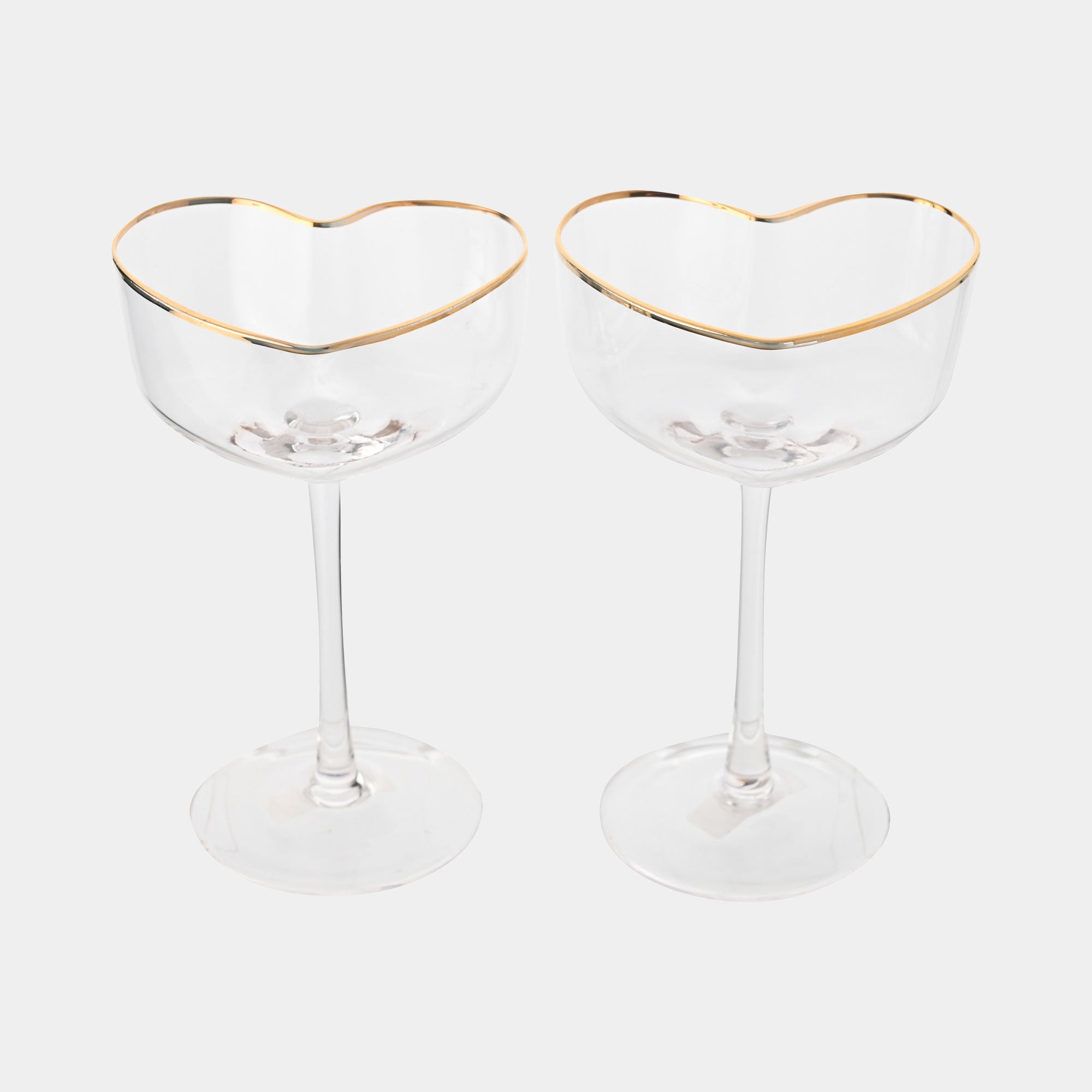 Amore - Heart Shaped Martini Glasses, Set of 2