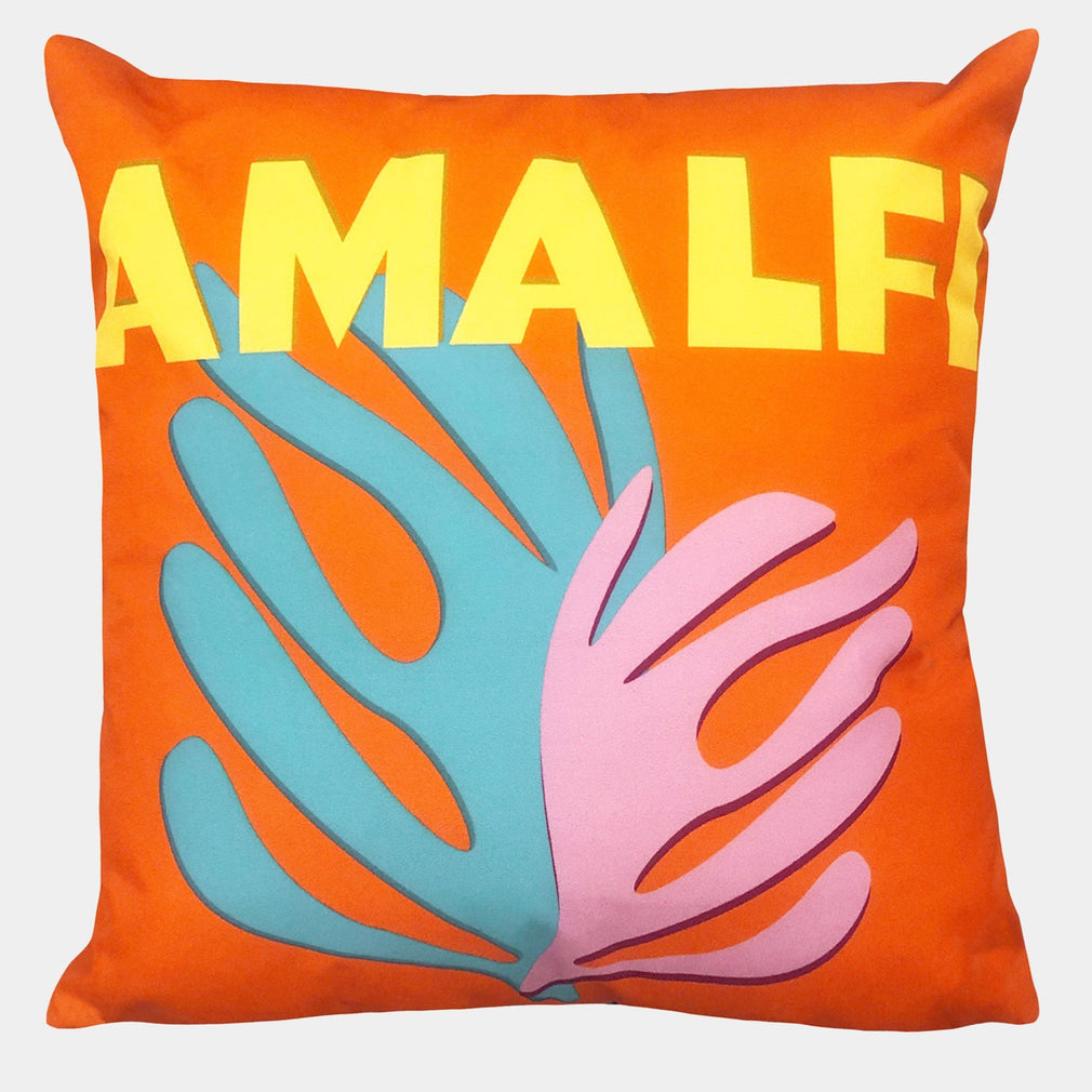 Amalfi - Orange Outdoor Cushion 43x43cm