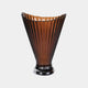 Hazel - Glass Vase, Amber Brown