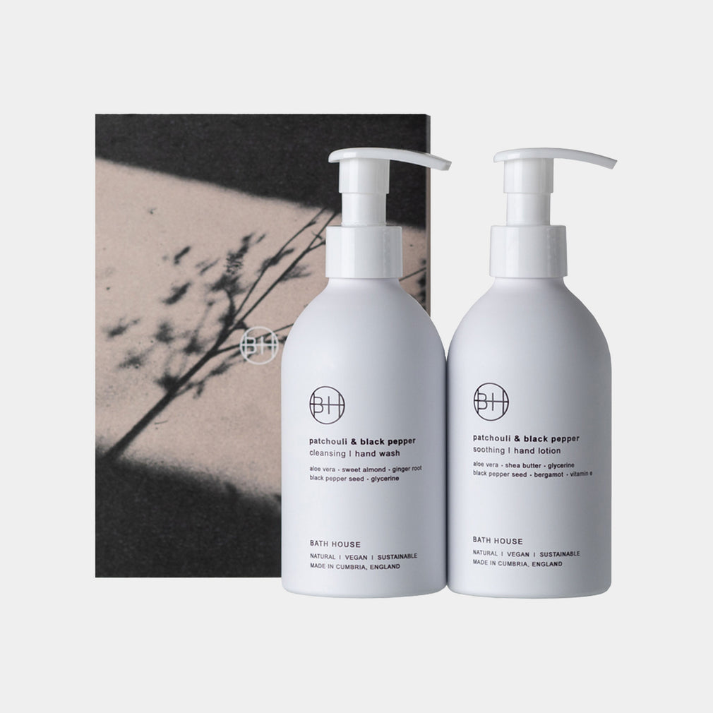 Bath House - Patchouli & Black Pepper Hand Care Set
