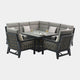 Key Largo - Corner Garden Dining Set With Firepit & High Backs