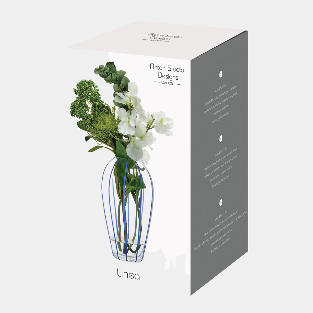Anton Studio Designs Linea - Vase, Blue