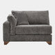 Linara - Large Static End Sofa LHF Arm In Aqua Clean Fabric