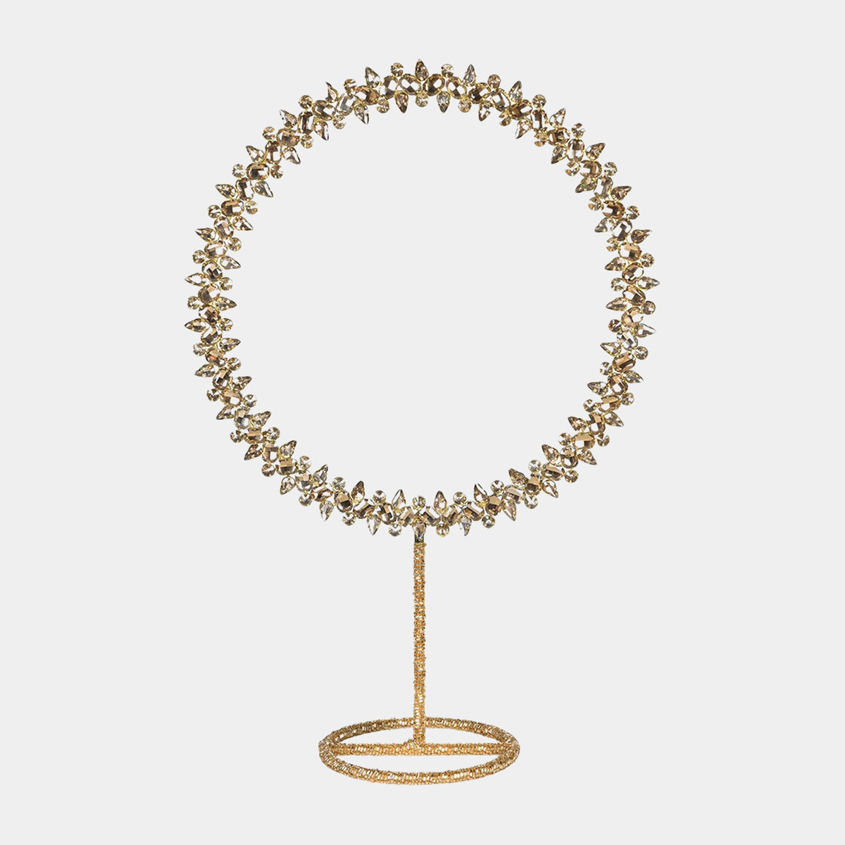 Gold Gem Christmas Wreath - Large Freestanding Festive Decoration
