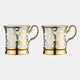 Acanthus - Gold Mug, Set of 2