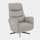 Alder - Swivel Power Recliner Chair, Leather Silver Grey