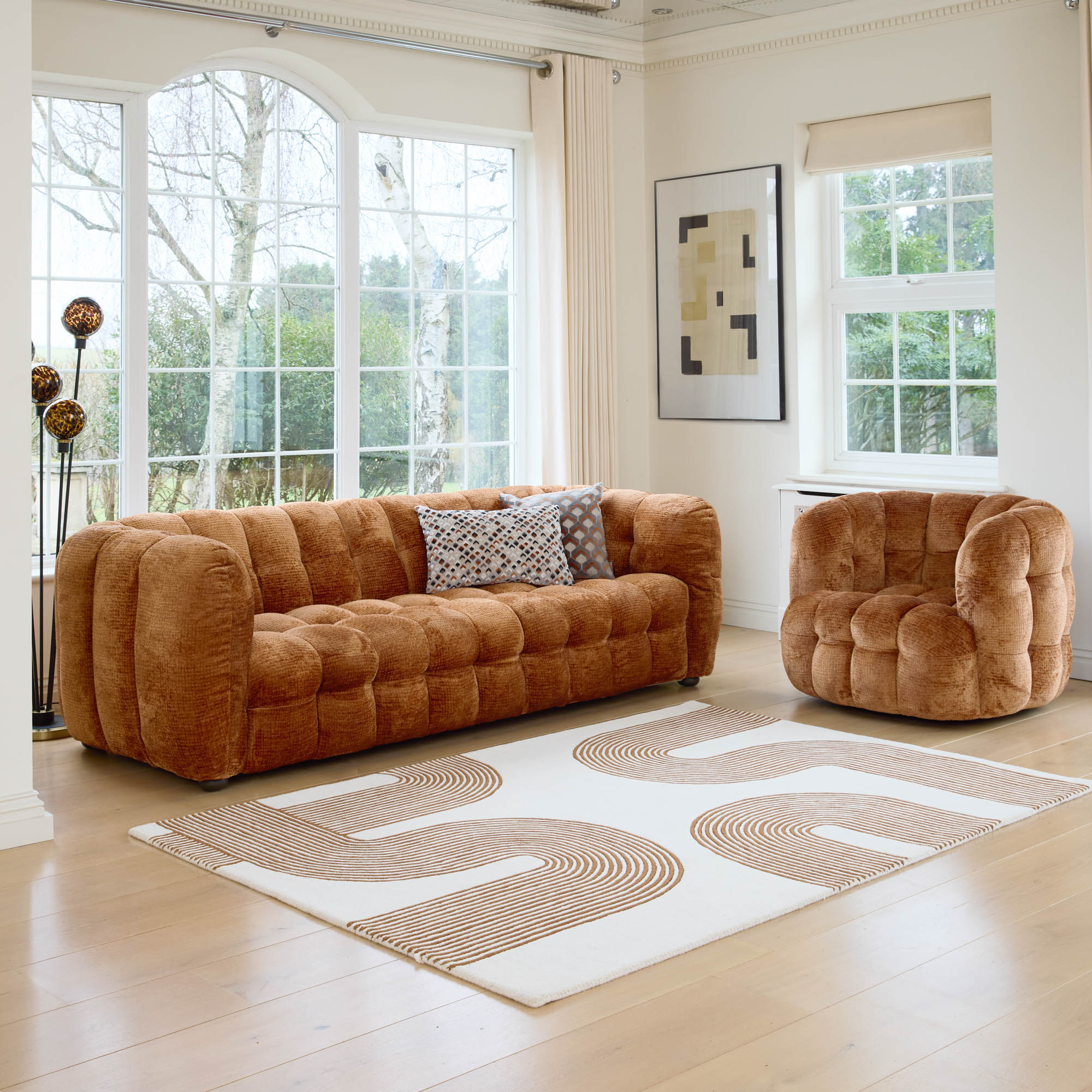 Amsterdam - Swivel Accent Chair, Fabric