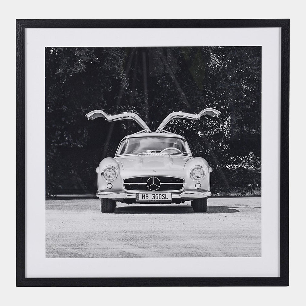 Mercedes Gullwing - Framed Wall Art Print