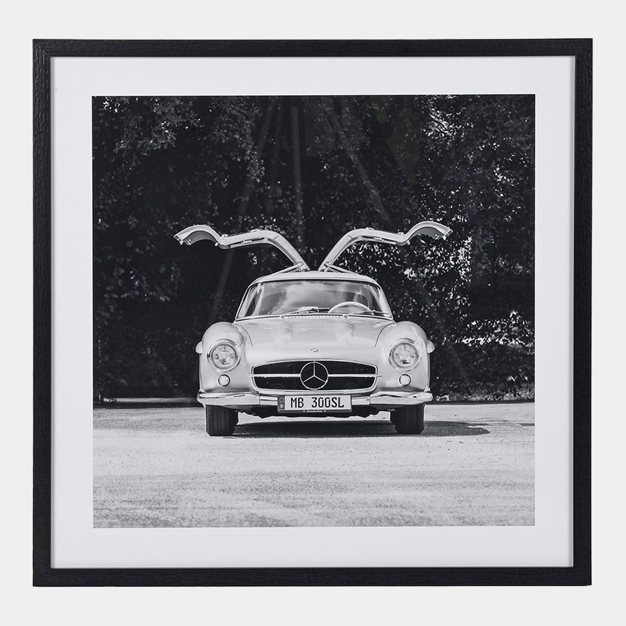 Mercedes Gullwing - Framed Wall Art Print