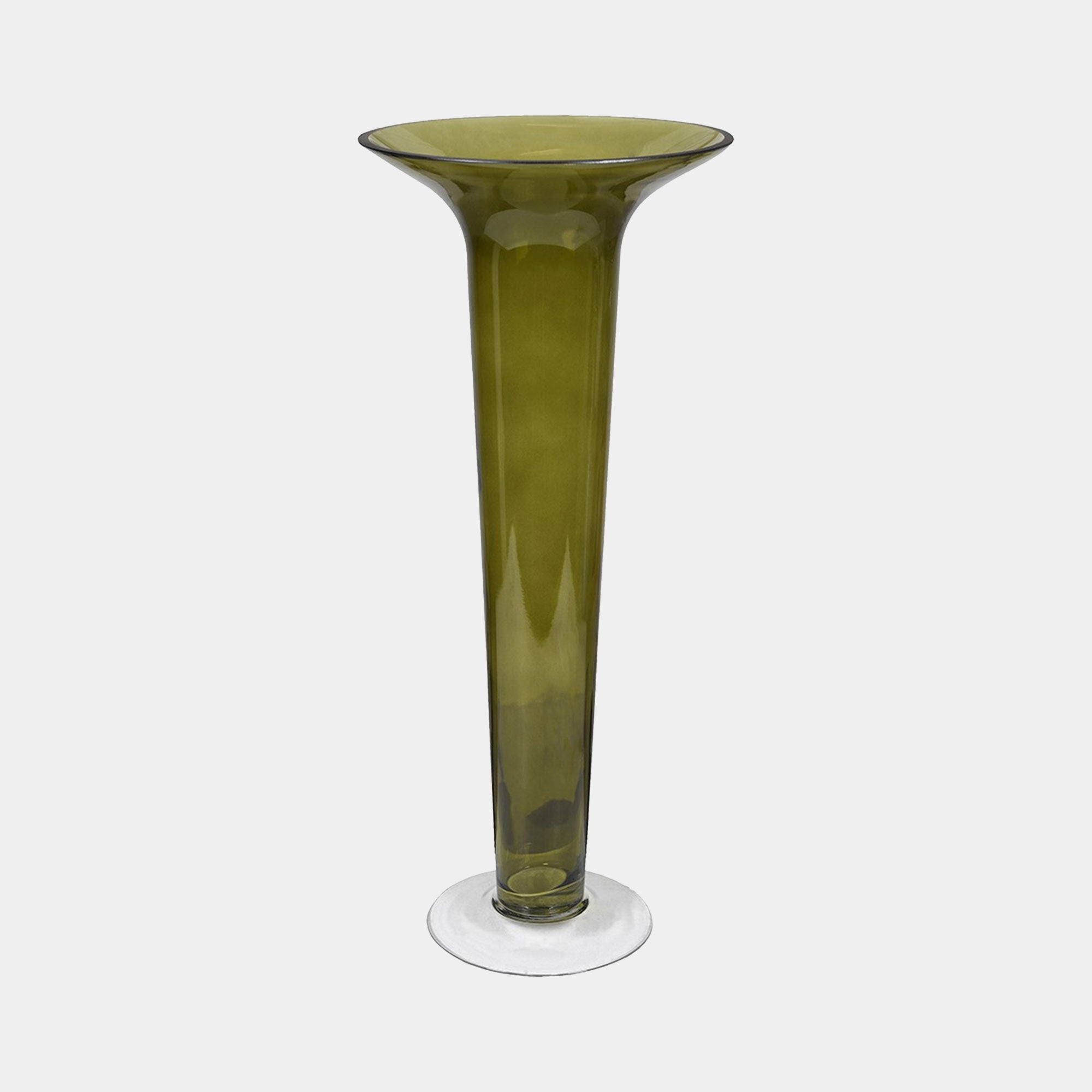 Olive - Glass Vase, Green