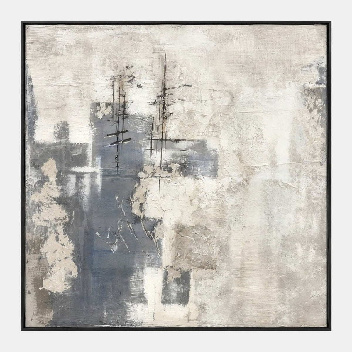 Urban Mist - Framed Canvas Wall Art