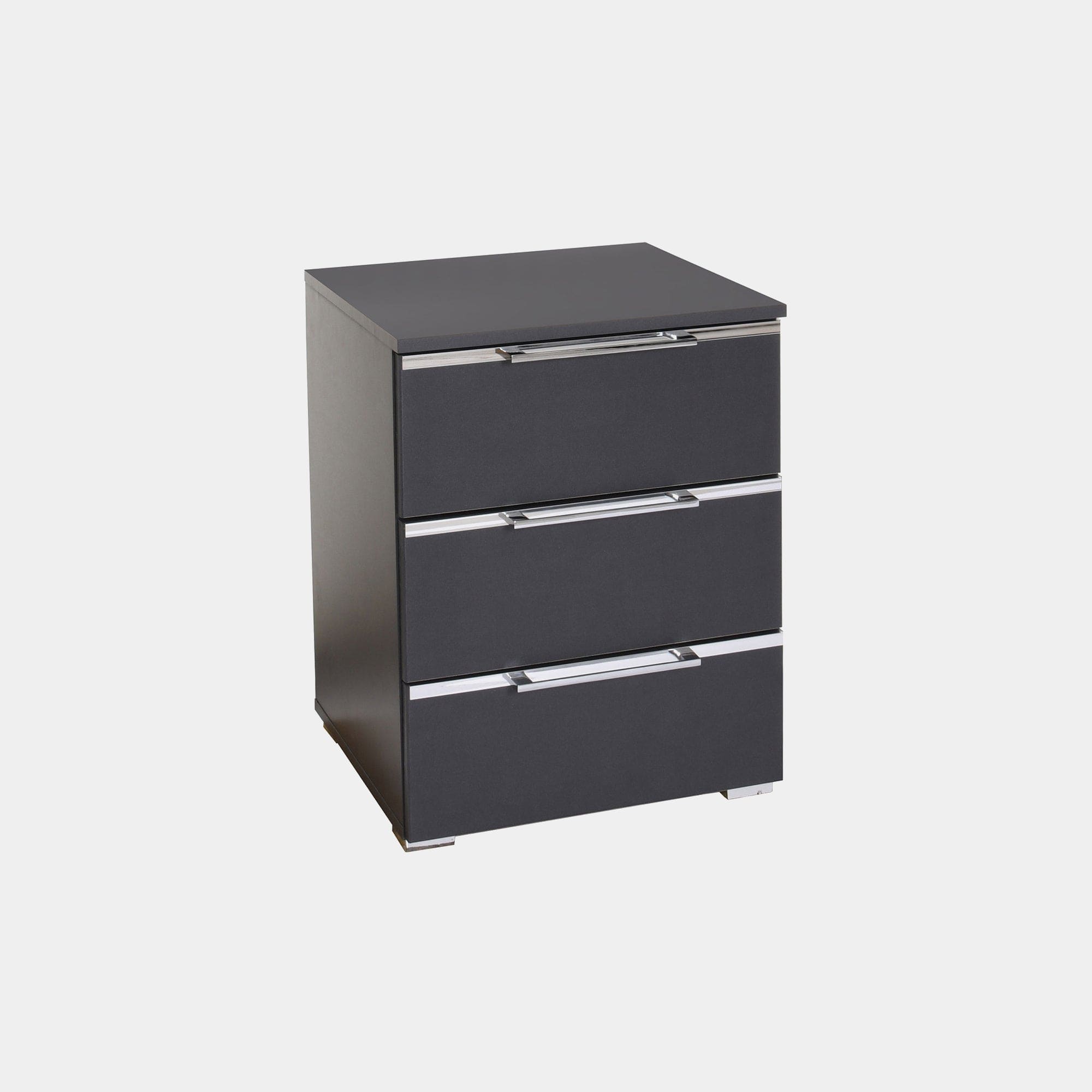 637C PG1 47cm 3 Drawer Bedside Table In Colour Finish  Self Assembly Required