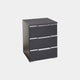 637C PG1 47cm 3 Drawer Bedside Table In Colour Finish  Self Assembly Required