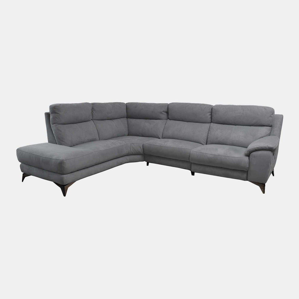 Miura - LHF Power Recliner Corner Sofa, Fabric BLJ-R042 Elephant