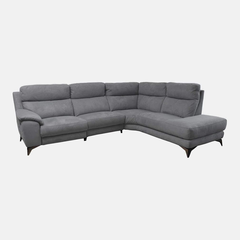 Miura - RHF Power Recliner Corner Sofa, Fabric BLJ-R042 Elephant