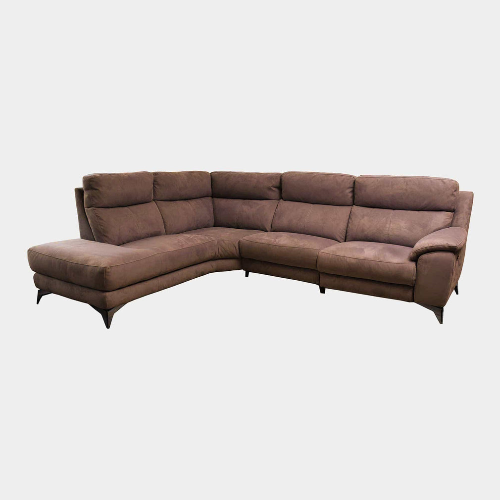 Miura - LHF Power Recliner Corner Sofa, Fabric BLJ-06 Hazelnut