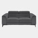 Bella - 2 Seat Sofa, Fabric BLJ-088 Charcoal Grey