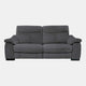 Caruso - 2.5 Seat Compact Power Recliner Sofa, Fabric BLJ-088 Charcoal Grey