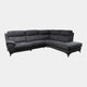 Miura - RHF Power Recliner Corner Sofa, Fabric BLJ-088 Charcoal Grey