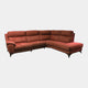 Miura - RHF Power Recliner Corner Sofa, Fabric BLJ-122 Burnt Orange