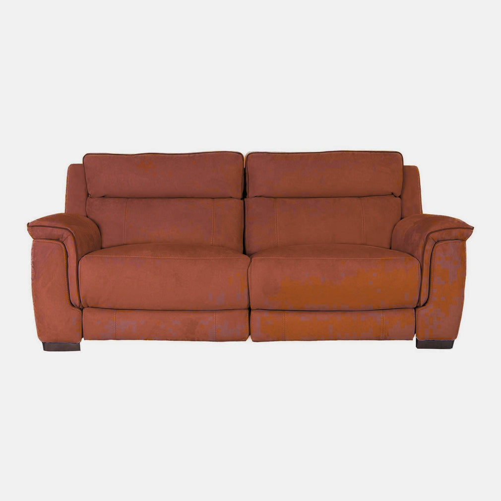 Monza - 2 Seat Power Recliner Sofa, Fabric BLJ-122 Burnt Orange