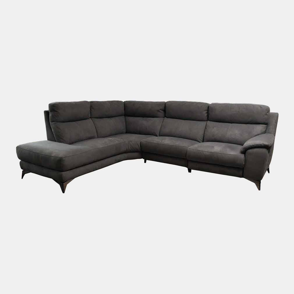 Miura - LHF Power Recliner Corner Sofa, Fabric BLJ-16 Grey