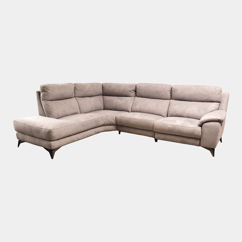 Miura - LHF Power Recliner Corner Sofa, Fabric BLJ-20 Bisque