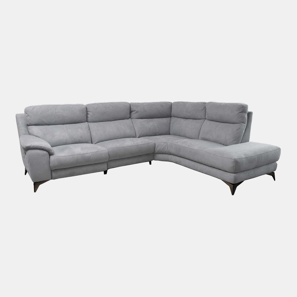 Miura - RHF Power Recliner Corner Sofa, Fabric BLJ-22 Dove Grey