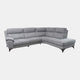 Miura - RHF Power Recliner Corner Sofa, Fabric BLJ-22 Dove Grey