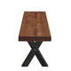Dining Bench Straight Edge Kansas Leg 180 x 40cm
