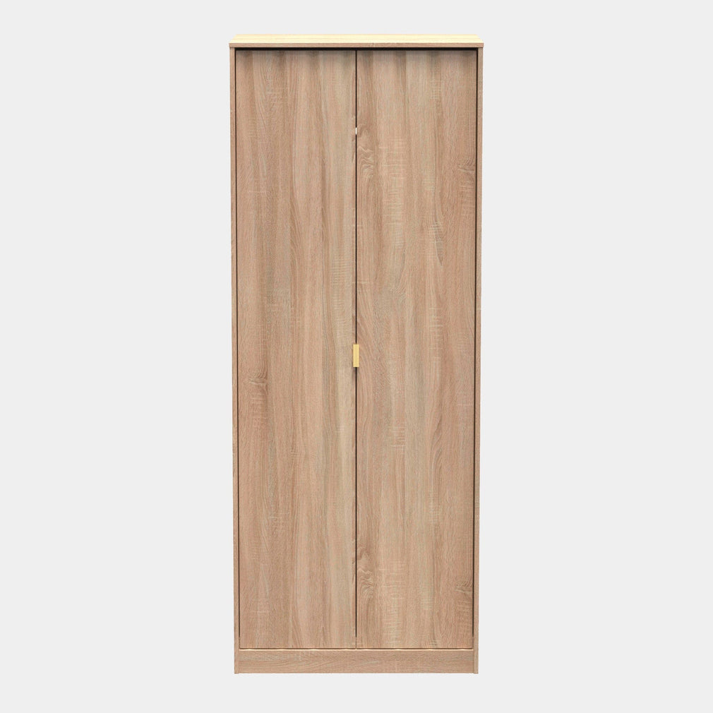 Jewel - 2 Door Wardrobe Bardalino Oak Fronts & Bardalino Oak Fronts